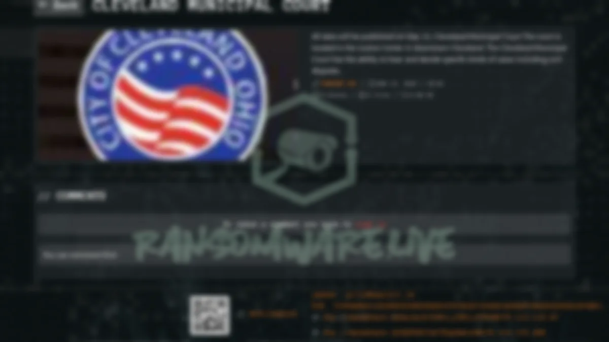 Screenshot documenting Qilin claim