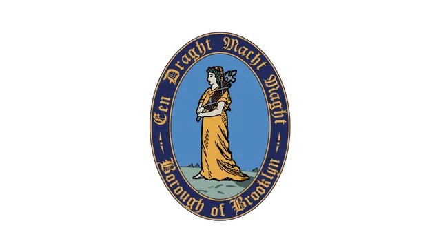Brooklyn, New York City, New York, USA flag