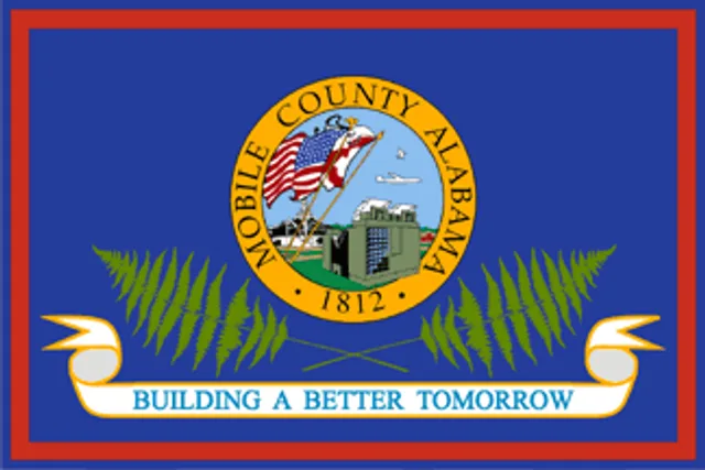 Mobile County, Alabama, USA flag