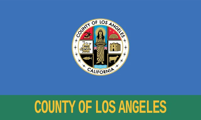 Los Angeles County, California, USA flag