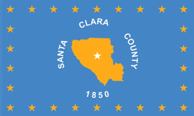 Santa Clara County, California, USA flag