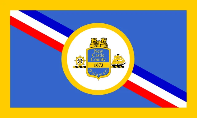 New Castle County, Delaware, USA flag