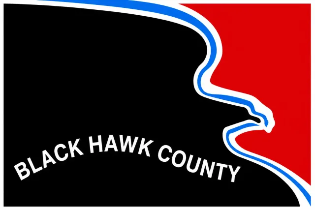 Black Hawk County, Iowa, USA flag