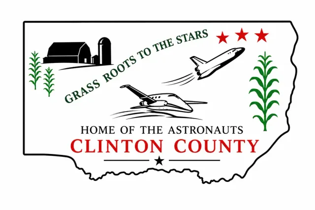 Clinton County, Iowa, USA flag