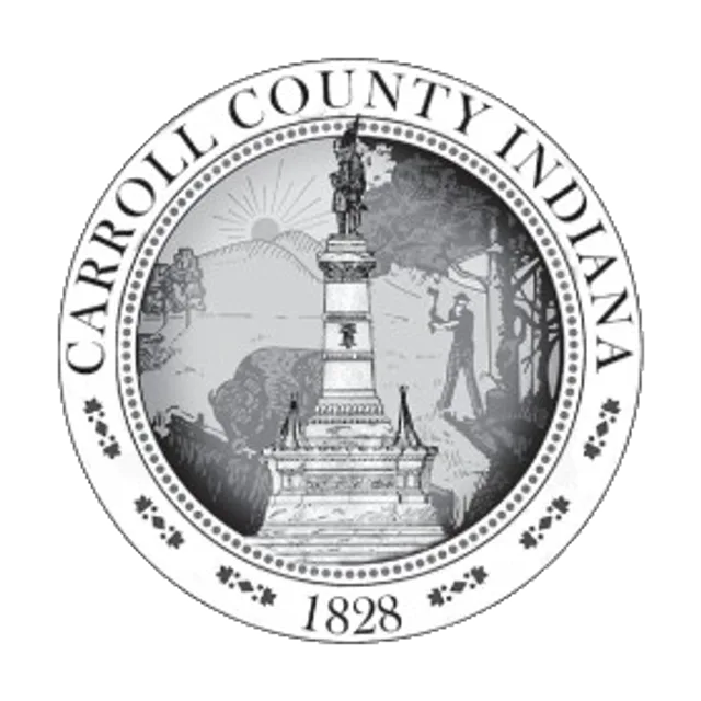 Carroll County, Indiana, USA flag
