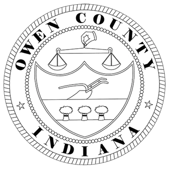 Owen County, Indiana, USA flag