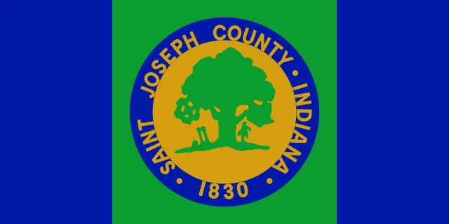 Saint Joseph County, Indiana, USA flag