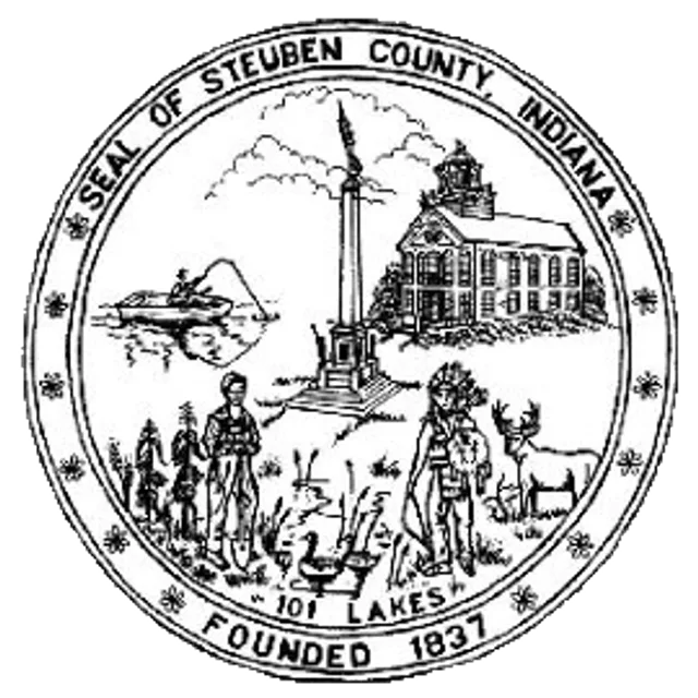 Steuben County, Indiana, USA flag