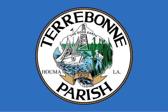 Terrebonne Parish, Louisiana, USA flag