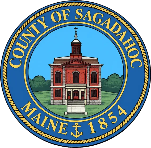 Sagadahoc County, Maine, USA flag