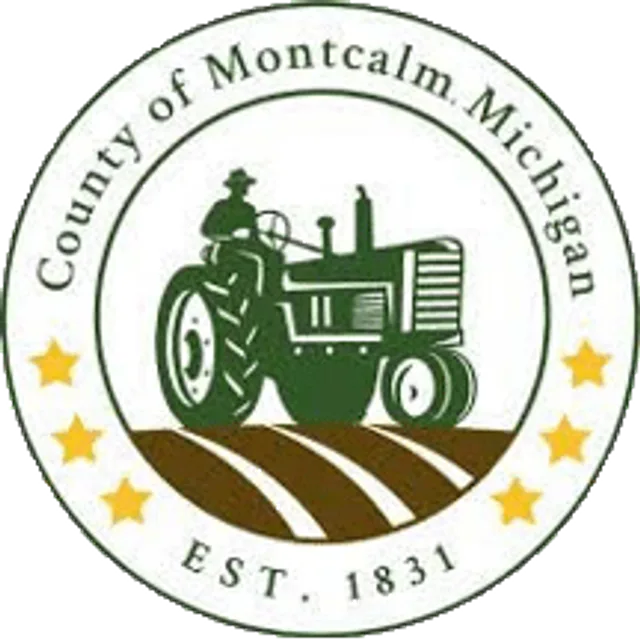 Montcalm County, Michigan, USA flag