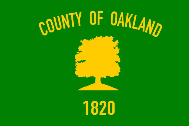 Oakland County, Michigan, USA flag