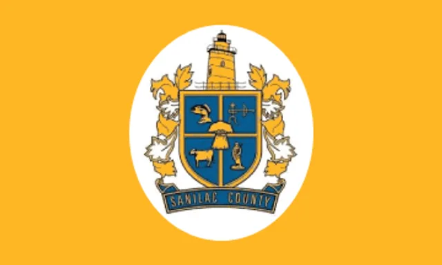 Sanilac County, Michigan, USA flag