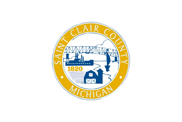 Saint Clair County, Michigan, USA flag