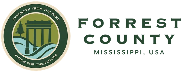 Forrest County, Mississippi, USA flag