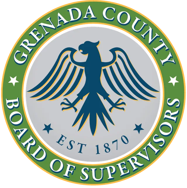 Grenada County, Mississippi, USA flag