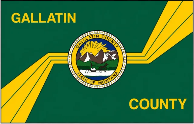 Gallatin County, Montana, USA flag