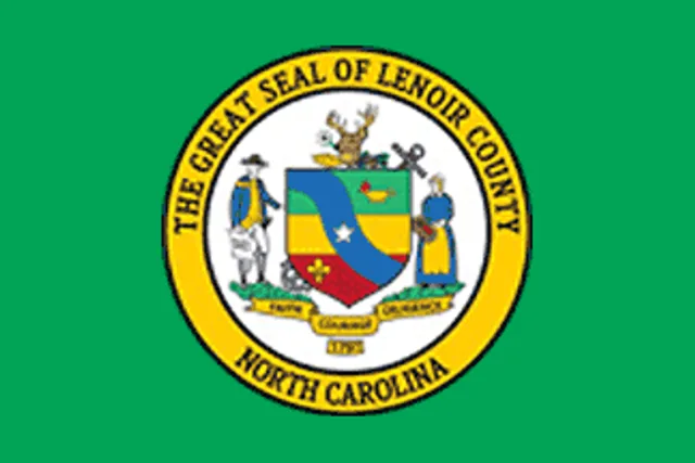 Lenoir County, North Carolina, USA flag