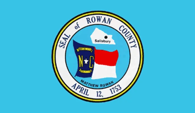 Rowan County, North Carolina, USA flag