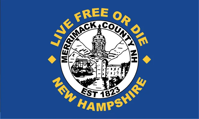 Merrimack County, New Hampshire, USA flag