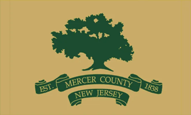 Mercer County, New Jersey, USA flag