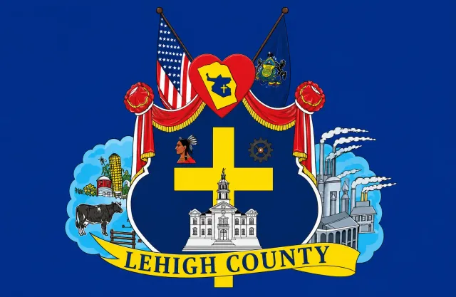 Lehigh County, Pennsylvania, USA flag