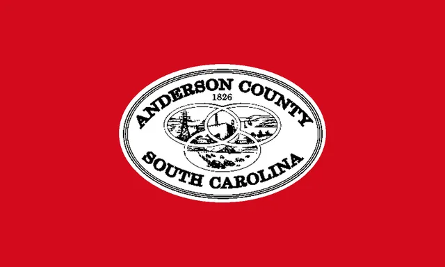 Anderson County, South Carolina, USA flag