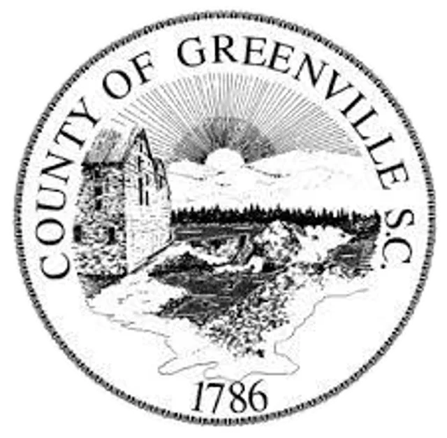 Greenville County, South Carolina, USA flag