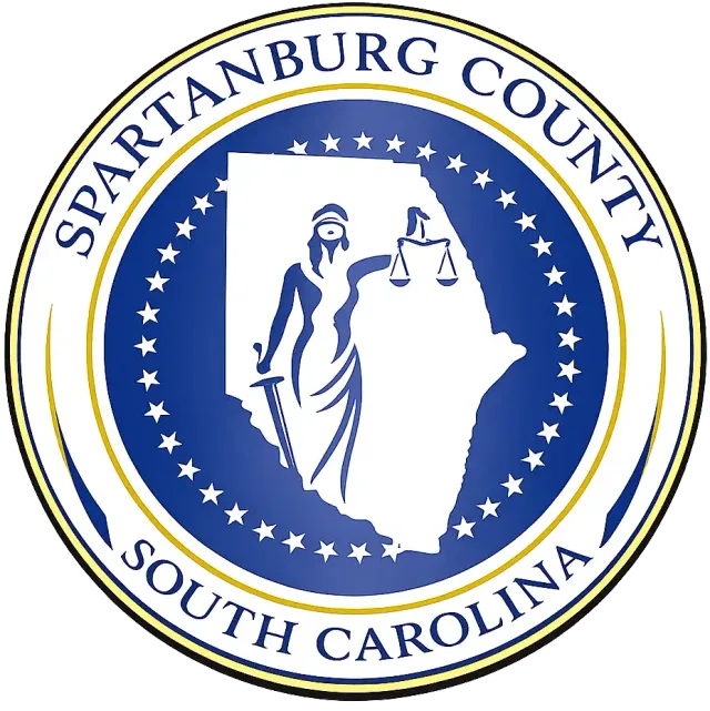 Spartanburg County, South Carolina, USA flag