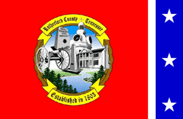 Rutherford County, Tennessee, USA flag