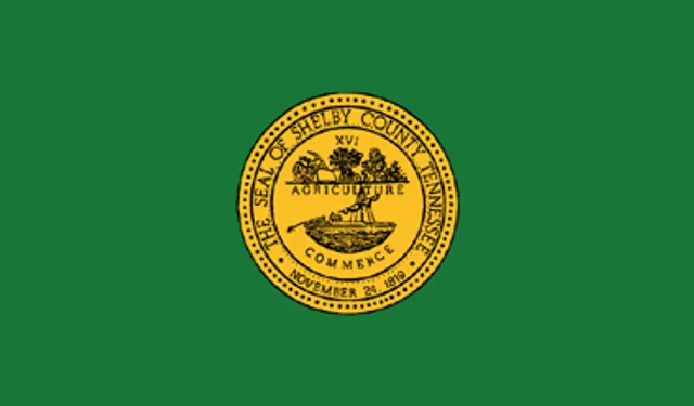 Shelby County, Tennessee, USA flag