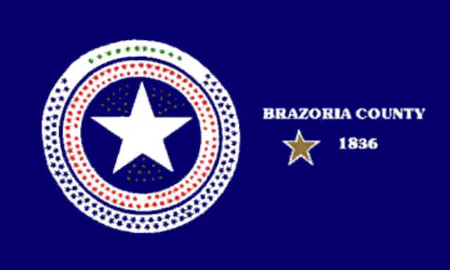 Brazoria County, Texas, USA flag