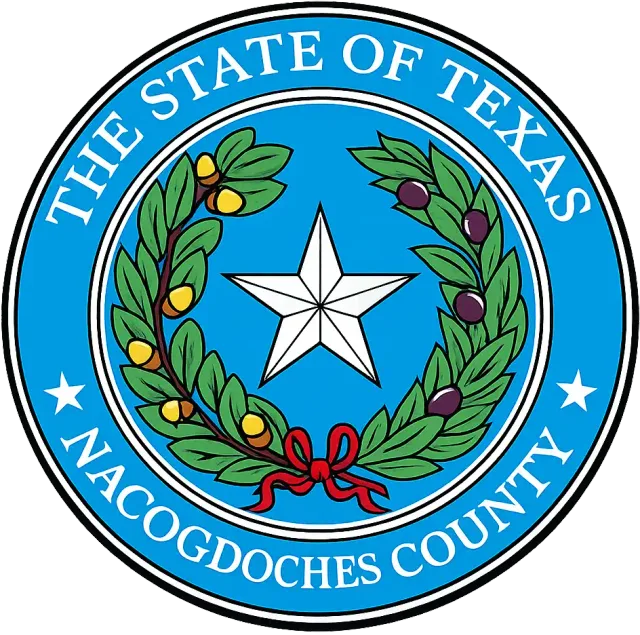 Nacogdoches County, Texas, USA flag