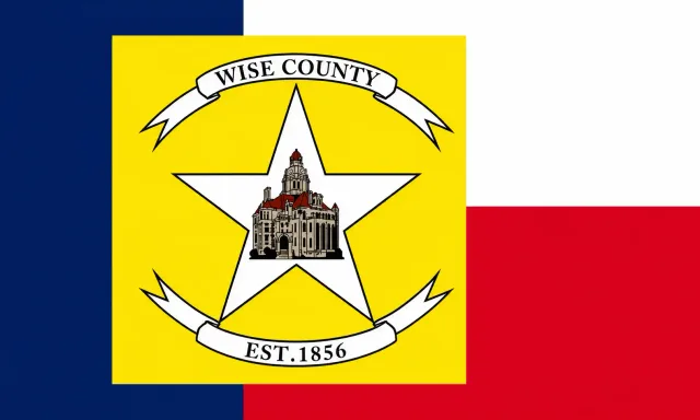 Wise County, Texas, USA flag
