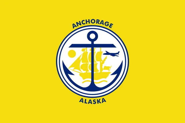 Anchorage, Alaska, USA flag