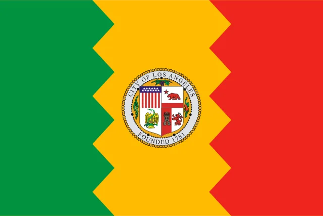 Los Angeles, Los Angeles County, California, USA flag