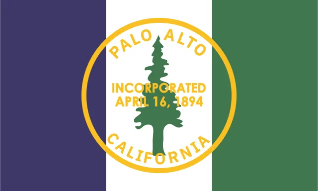 Palo Alto, Santa Clara County, California, USA flag