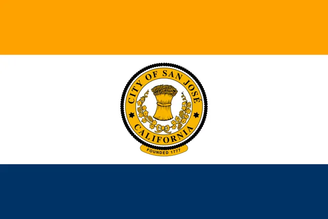 San Jose, Santa Clara County, California, USA flag