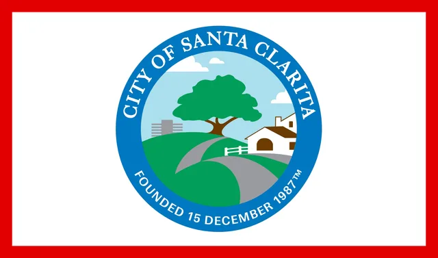Santa Clarita, Los Angeles County, California, USA flag