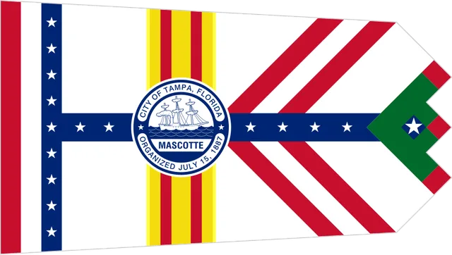 Tampa, Hillsborough County, Florida, USA flag