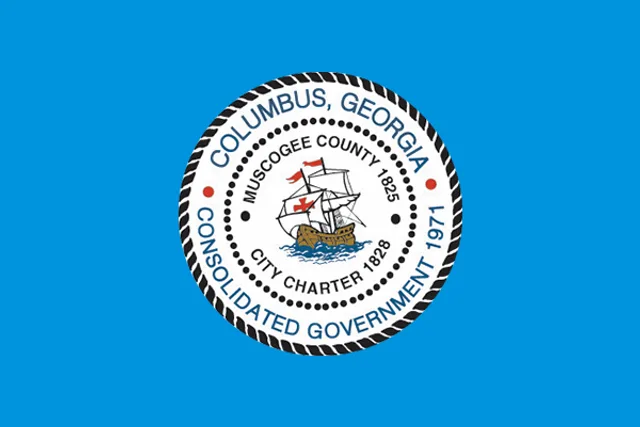Columbus, Muscogee County, Georgia, USA flag