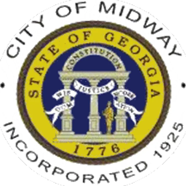 Midway, Liberty County, Georgia, USA flag