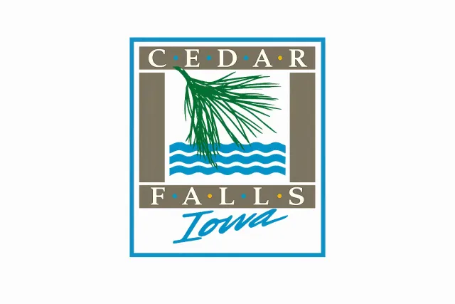 Cedar Falls, Black Hawk County, Iowa, USA flag