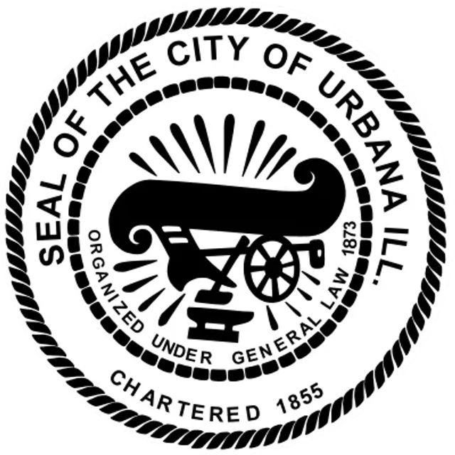 Urbana, Champaign County, Illinois, USA flag