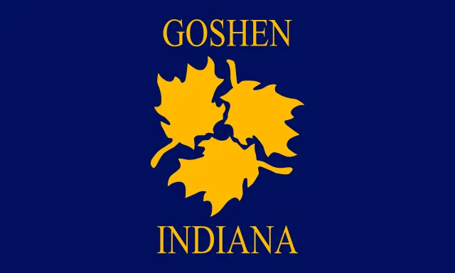 Goshen, Elkhart County, Indiana, USA flag