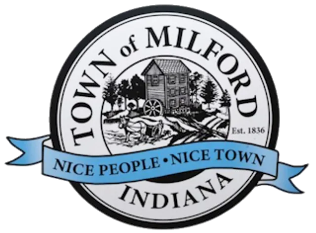 Milford, Kosciusko County, Indiana, USA flag