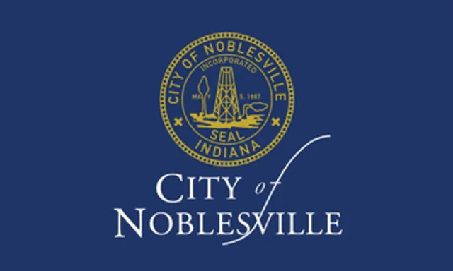 Noblesville, Hamilton County, Indiana, USA flag