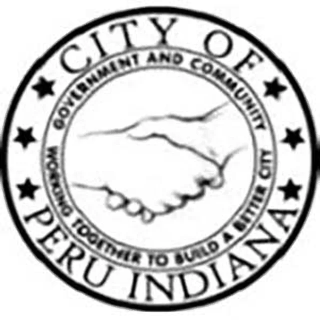 Peru, Miami County, Indiana, USA flag