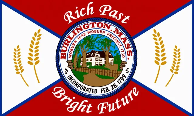 Burlington, Middlesex County, Massachusetts, USA flag