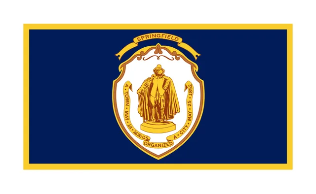 Springfield, Hampden County, Massachusetts, USA flag